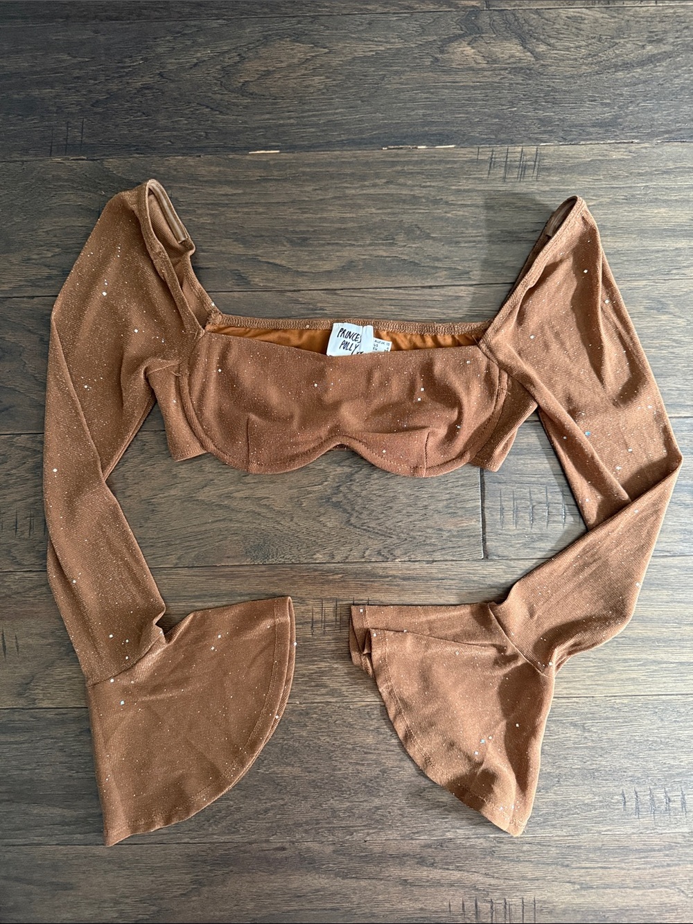 Princess Polly Long Sleeve Crop Top 6